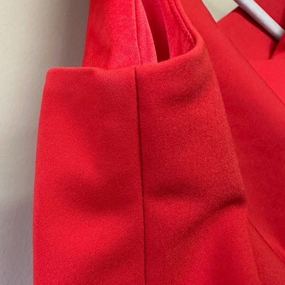 Belle Badgley Mischka Red Pencil Dress Old Money Semi-Formal Tailored, Size 2 - Picture 4 of 10